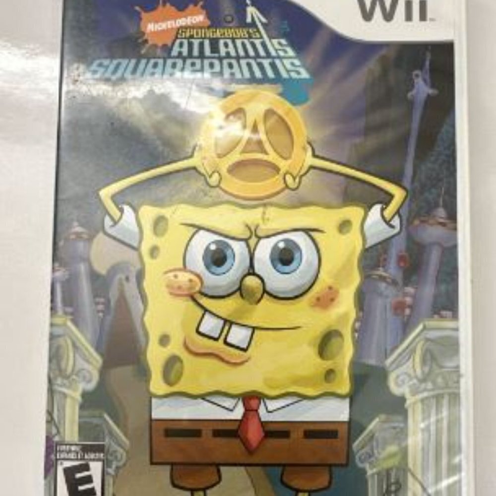 Nickelodeon Sponge Bob Atlantis Squarepantis Nintendo Wii